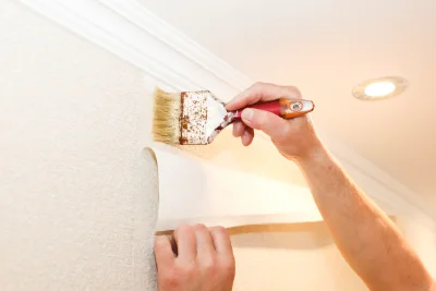 Pose de papier peint à Ver — revêtements muraux et toiles de verre